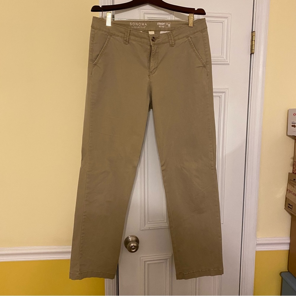 Like new Sonoma Brushed Cotton Khakis